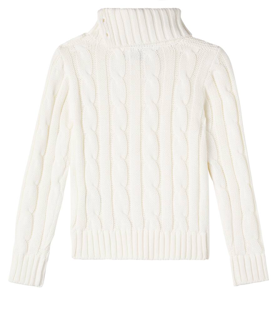 Polo Ralph Lauren Cable-knit Cotton Sweater In White