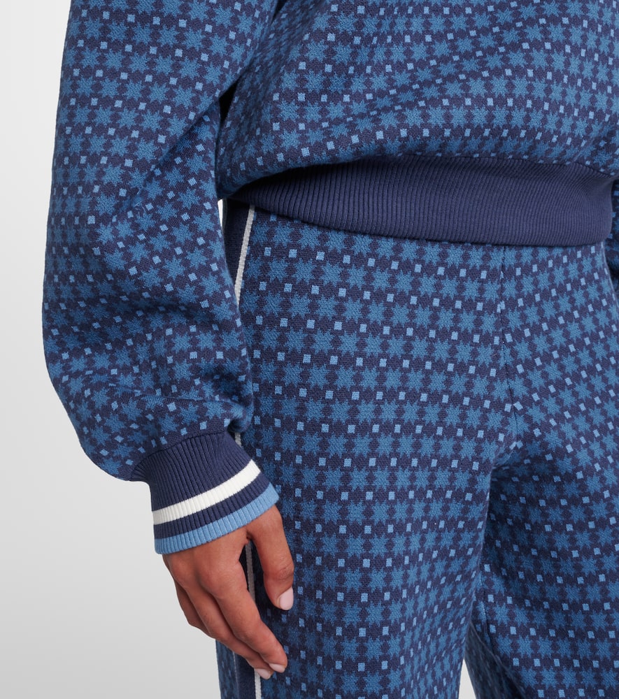 The Upside Lumiere Zane Cotton-blend Polo Shirt In Blue