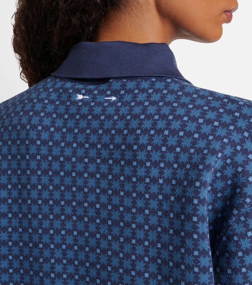 The Upside Lumiere Zane Cotton-blend Polo Shirt In Blue