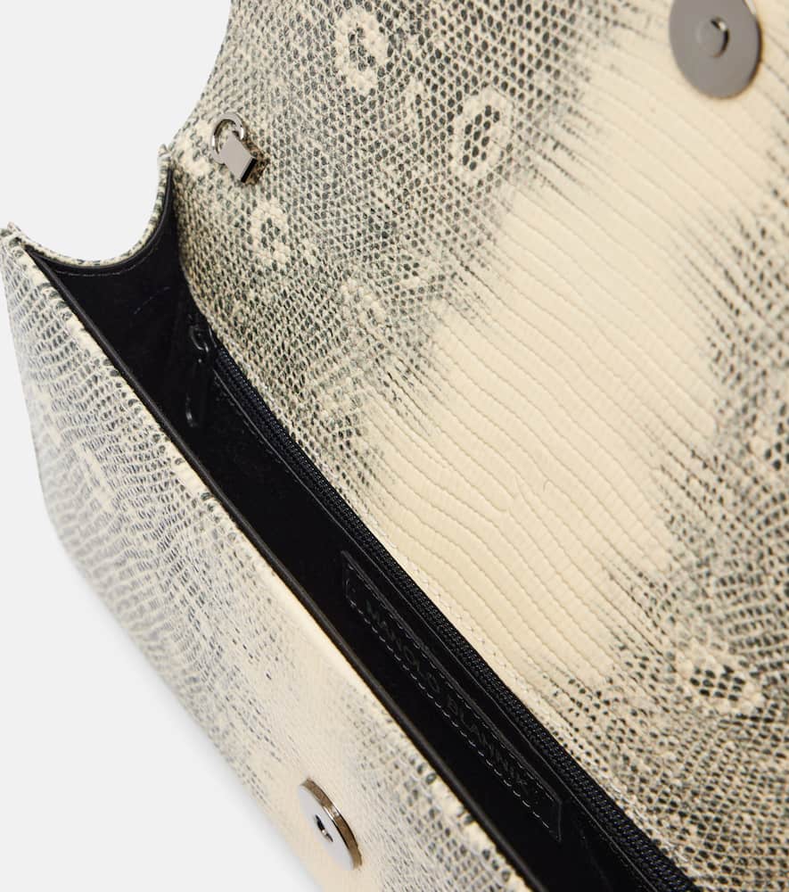 Manolo Blahnik Maygot Snake-effect Leather Clutch In Multi