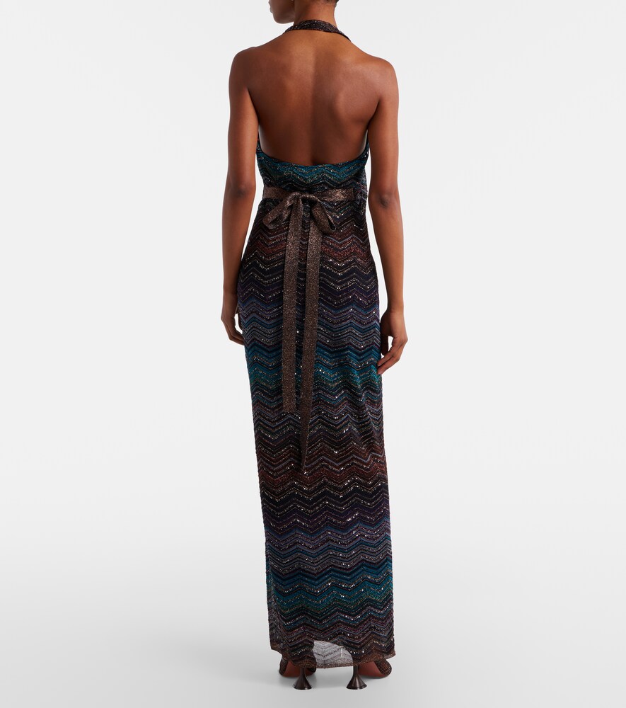  Missoni Missoni Robe Aus Häkelstrick Mit Pailletten 