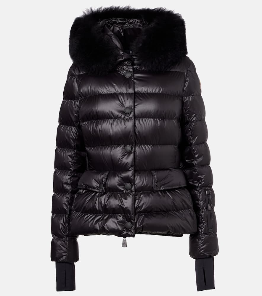 Moncler Quilted Down Jacket In Black
