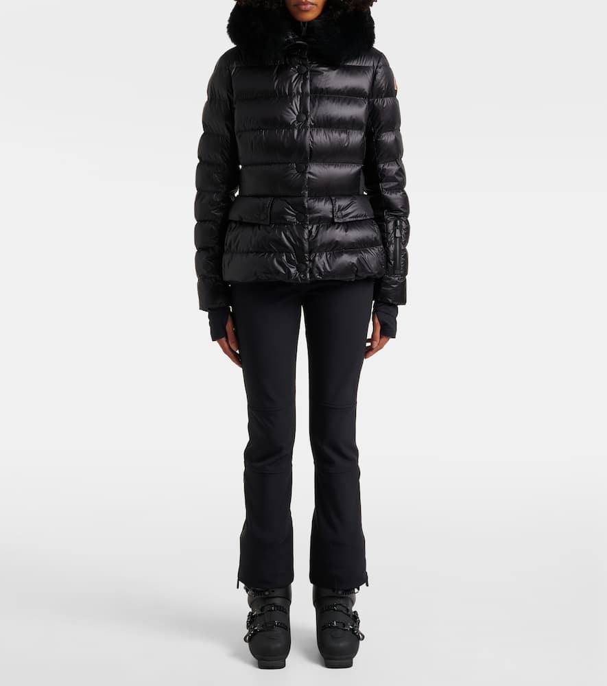 Moncler Quilted Down Jacket In Black