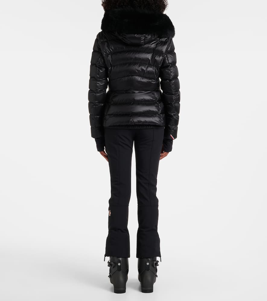 Moncler Quilted Down Jacket In Black