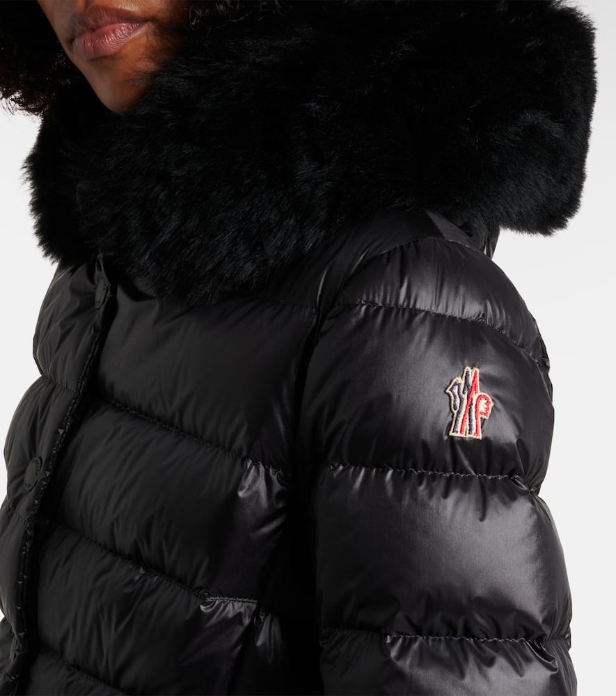 Moncler Quilted Down Jacket In Black