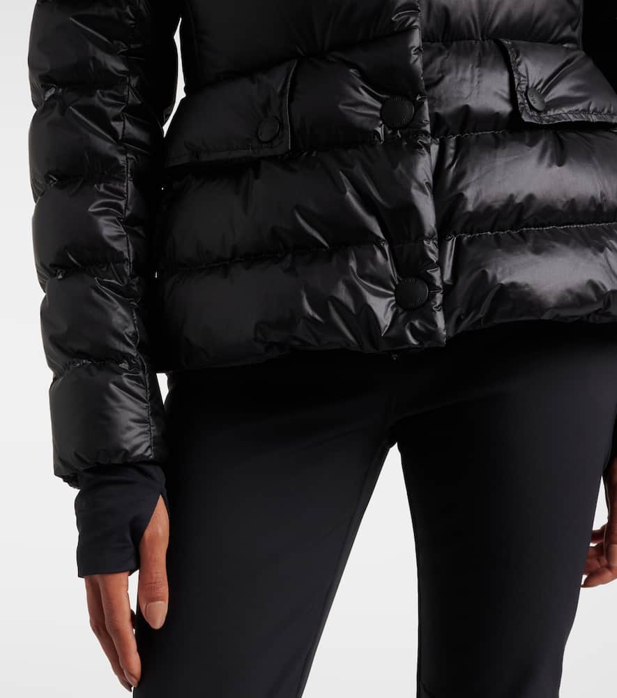 Moncler Quilted Down Jacket In Black