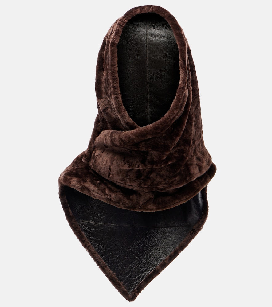 Nour Hammour Shearling scarf