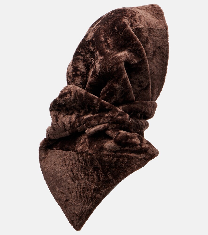  Nour Hammour Nour Hammour Schal Aus Shearling 