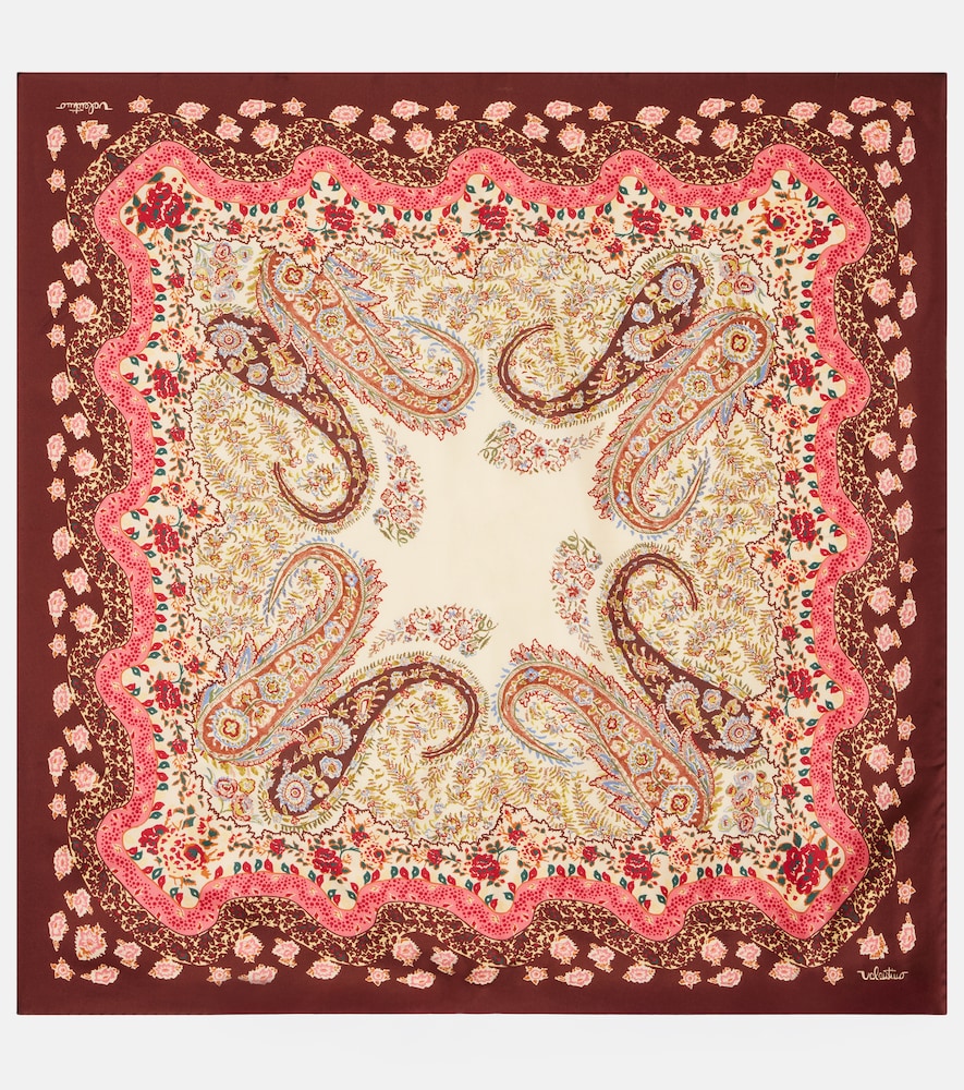 Valentino Printed silk twill scarf