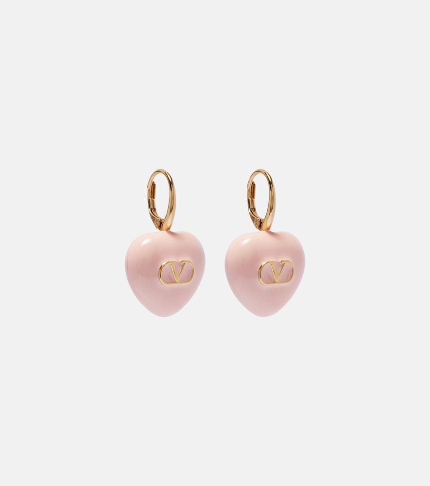 Valentino Caur Royal VLogo enamel earrings