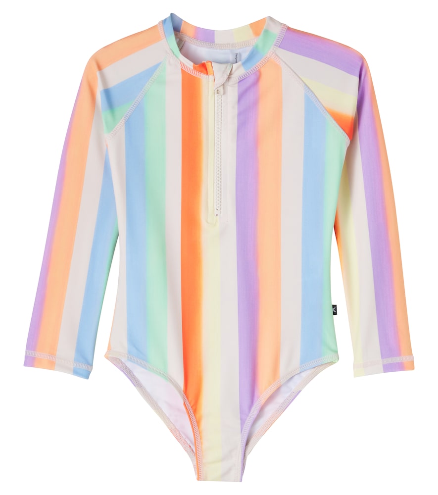 Molo Multicoloured Necky Striped Rashguard Swimsuit Y Size 15 - Mytheresa