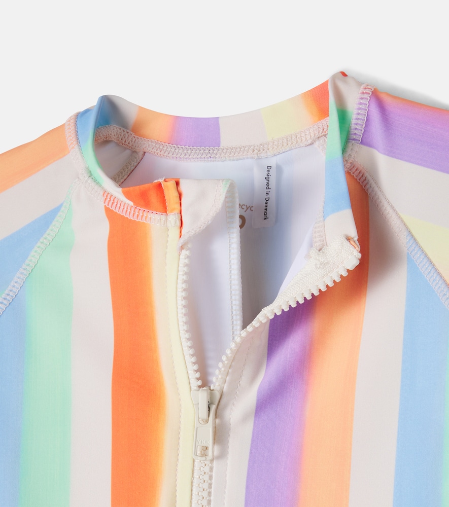  Molo Molo Necky Striped Rashguard Swimsuit 