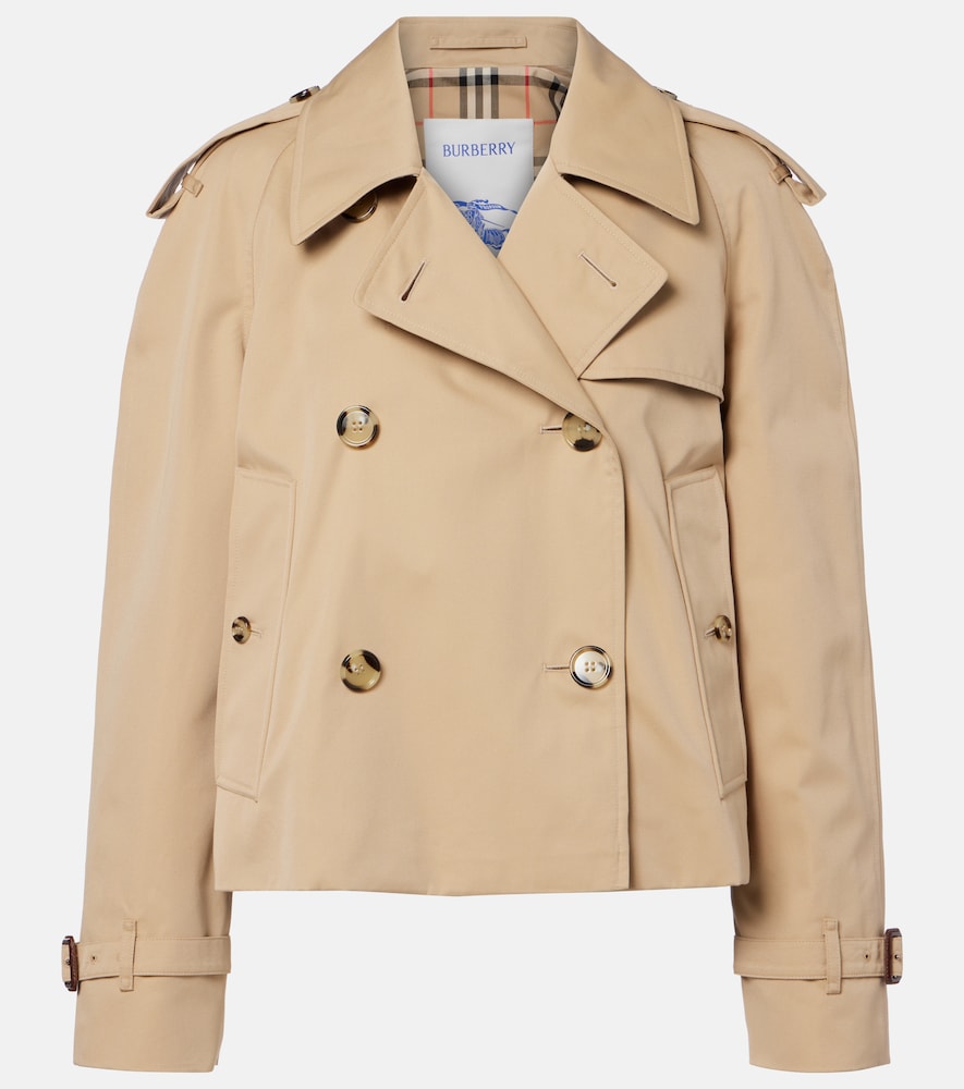 Burberry Cropped cotton gabardine jacket