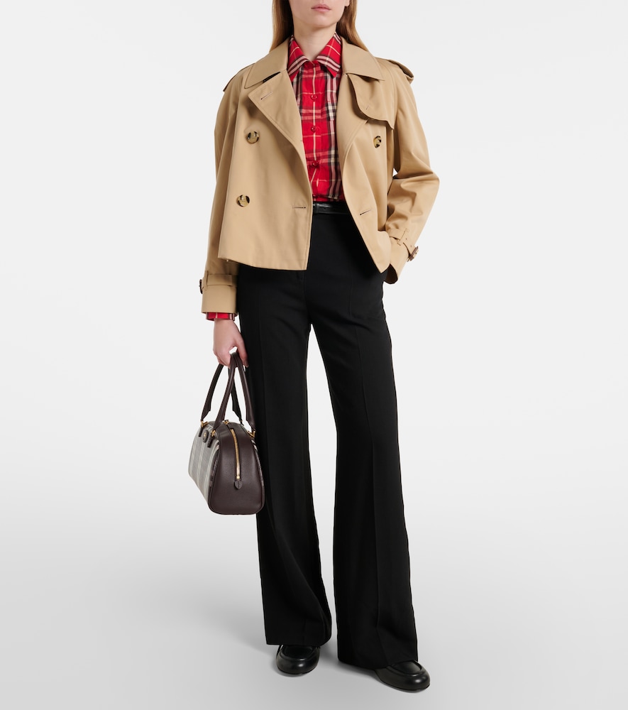 Burberry Cropped cotton gabardine jacket