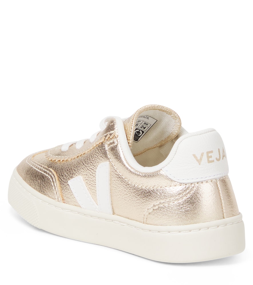  Veja Kids Veja Kids Sneakers Volley Aus Metallic-leder 