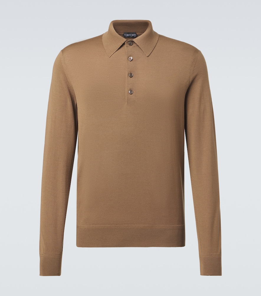 Pullover polo in lana