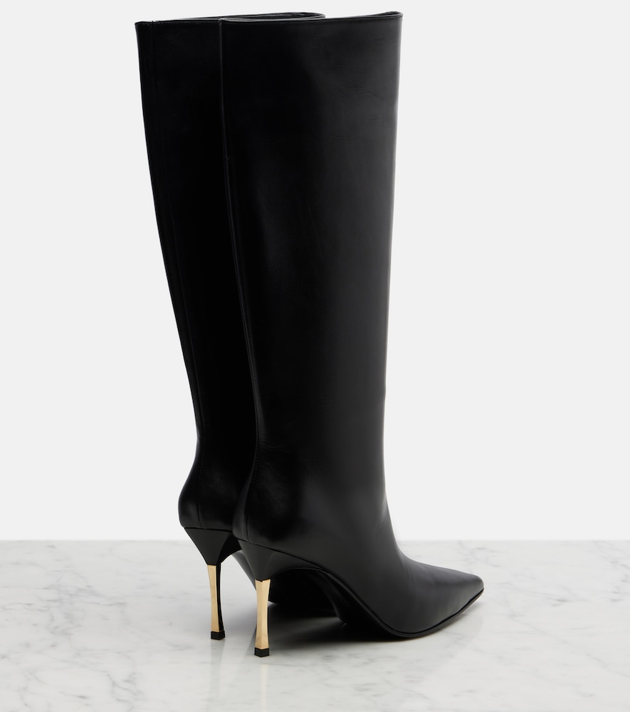 Gucci Gucci Bombshell Leather Knee-high Boots 