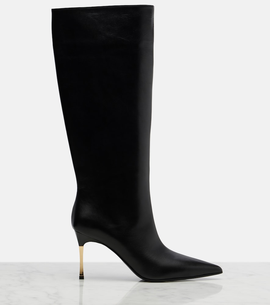  Gucci Gucci Bombshell Leather Knee-high Boots 