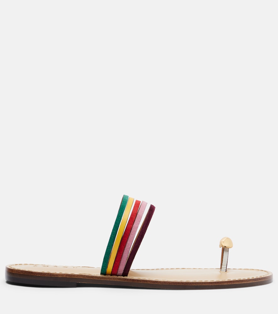  Amanu Amanu Lusaka Leather Thong Sandals 