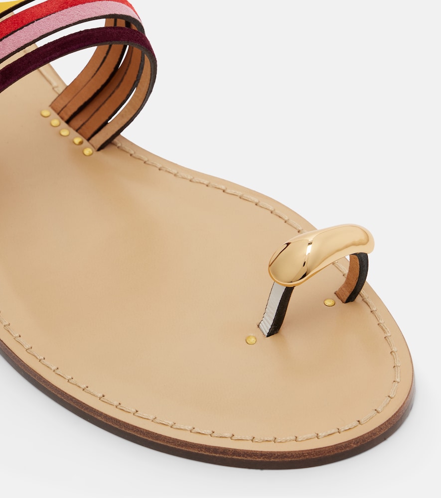  Amanu Amanu Lusaka Leather Thong Sandals 