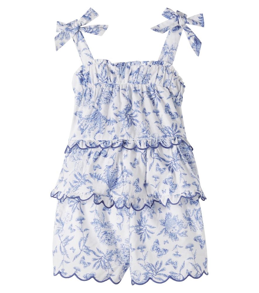 Set top e shorts smerlato floreale