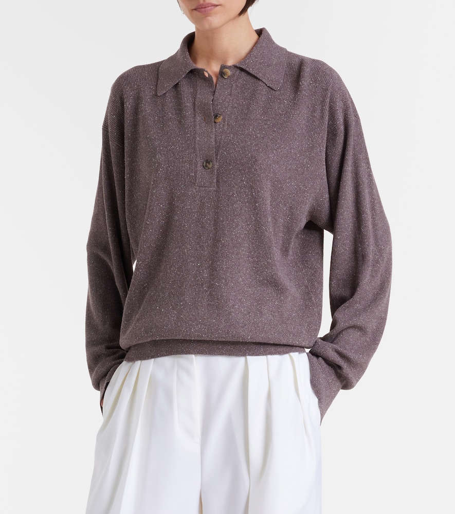Calvin Klein Collection Helga silk polo sweater