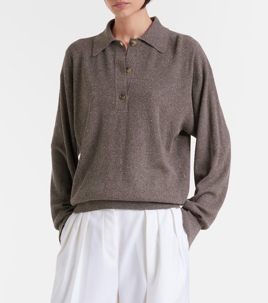Collection Helga Silk Polo Sweater