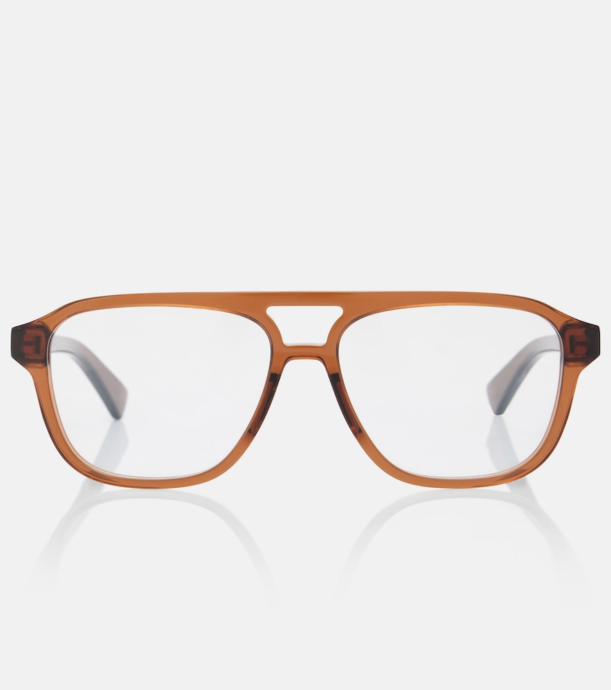 Bottega Veneta Triangle Stud aviator glasses