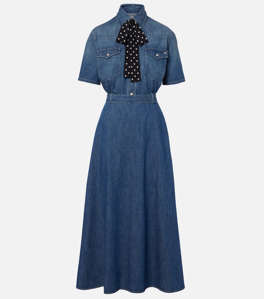 Polokleid aus Denim