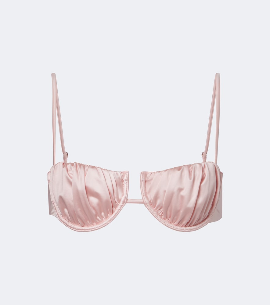Montce Petal ruched bikini top