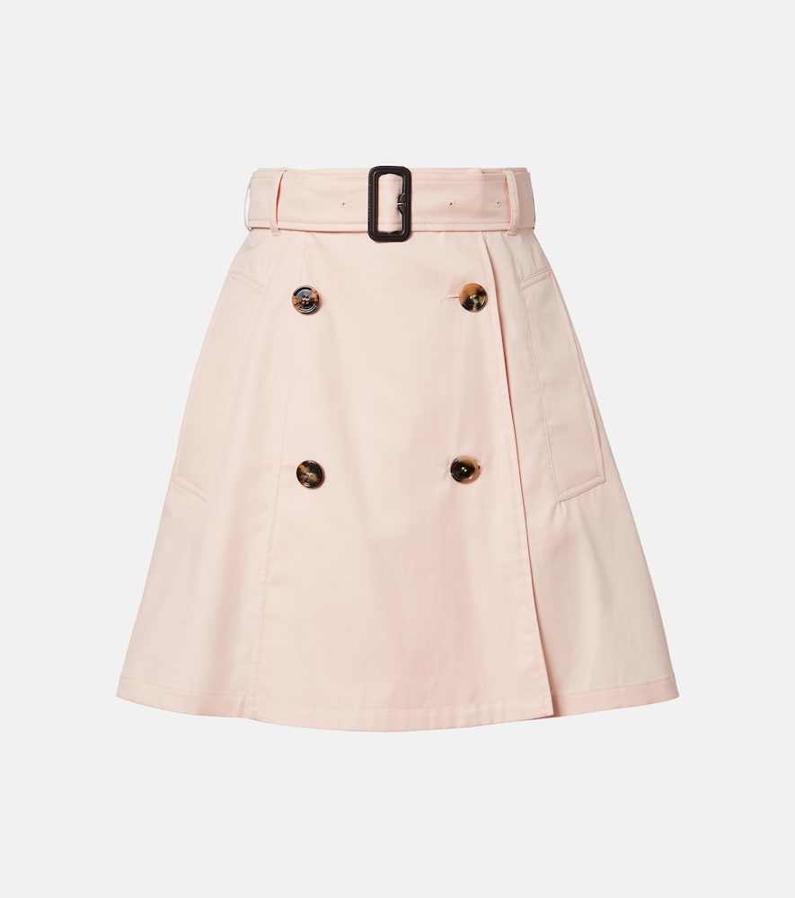Burberry Josselyn belted cotton miniskirt