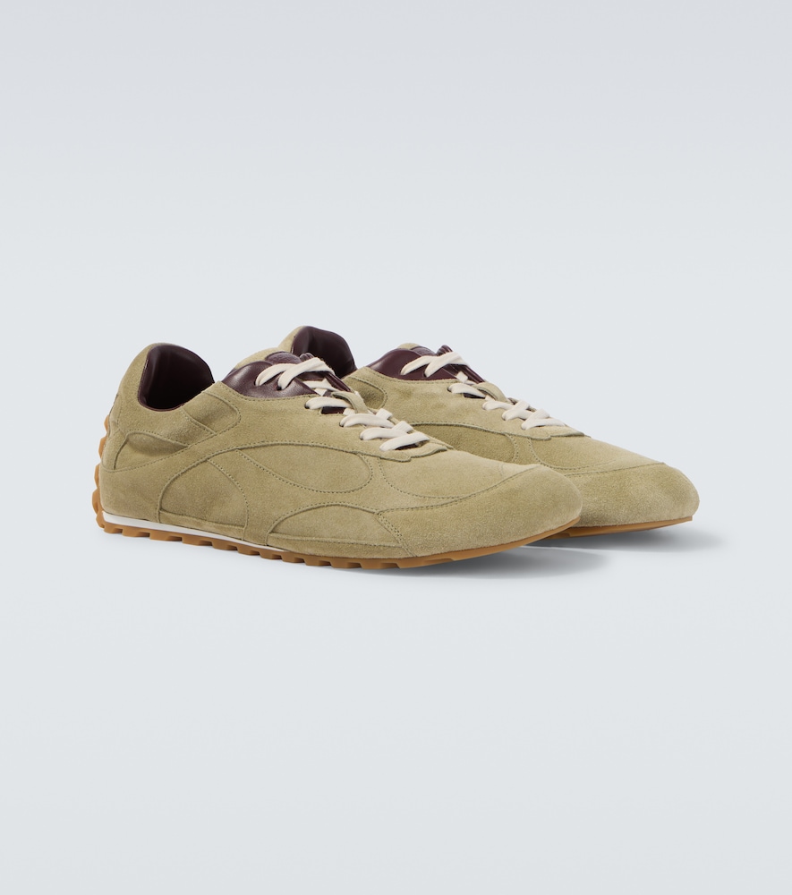 Bottega Veneta Men's Green Orbit Flash Suede Sneakers UK Size 9 - Mytheresa