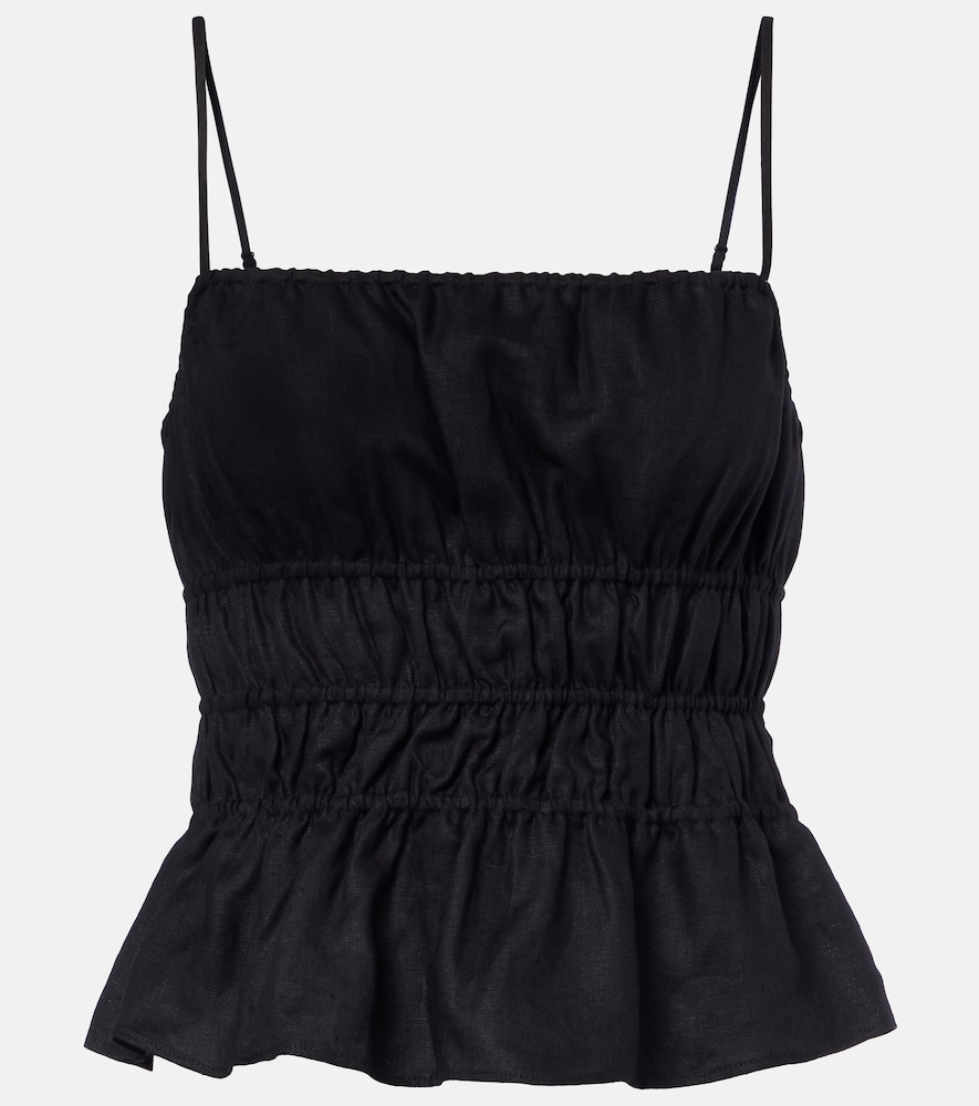 Staud Ayla linen crop top - Women's Clothing