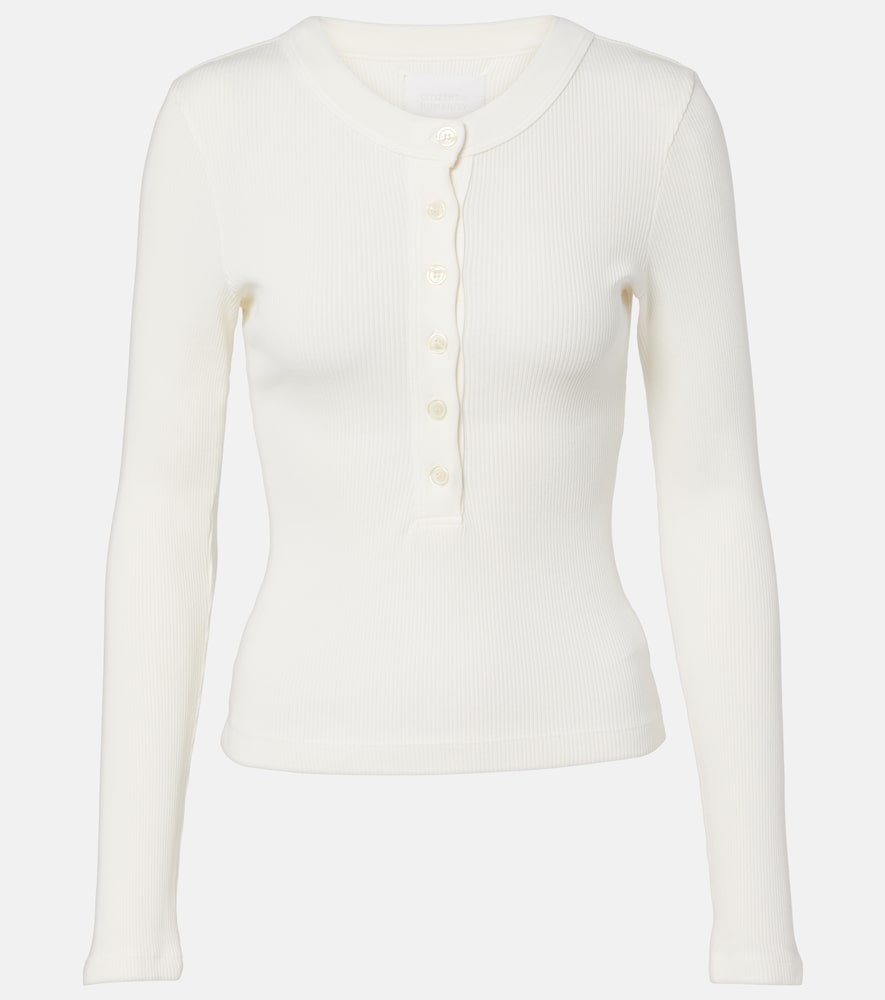 Citizens of Humanity Varra ribbed-knit Henley shirt