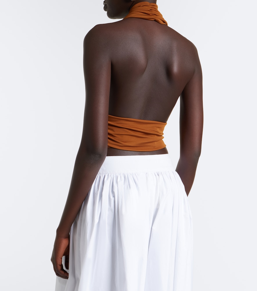 Scarf Halterneck Jersey Top