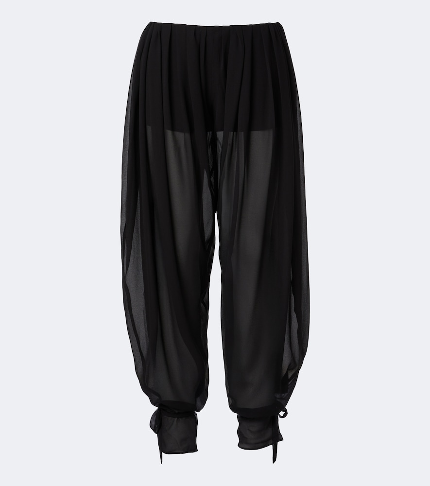 Pantaloni balloon Ines in chiffon