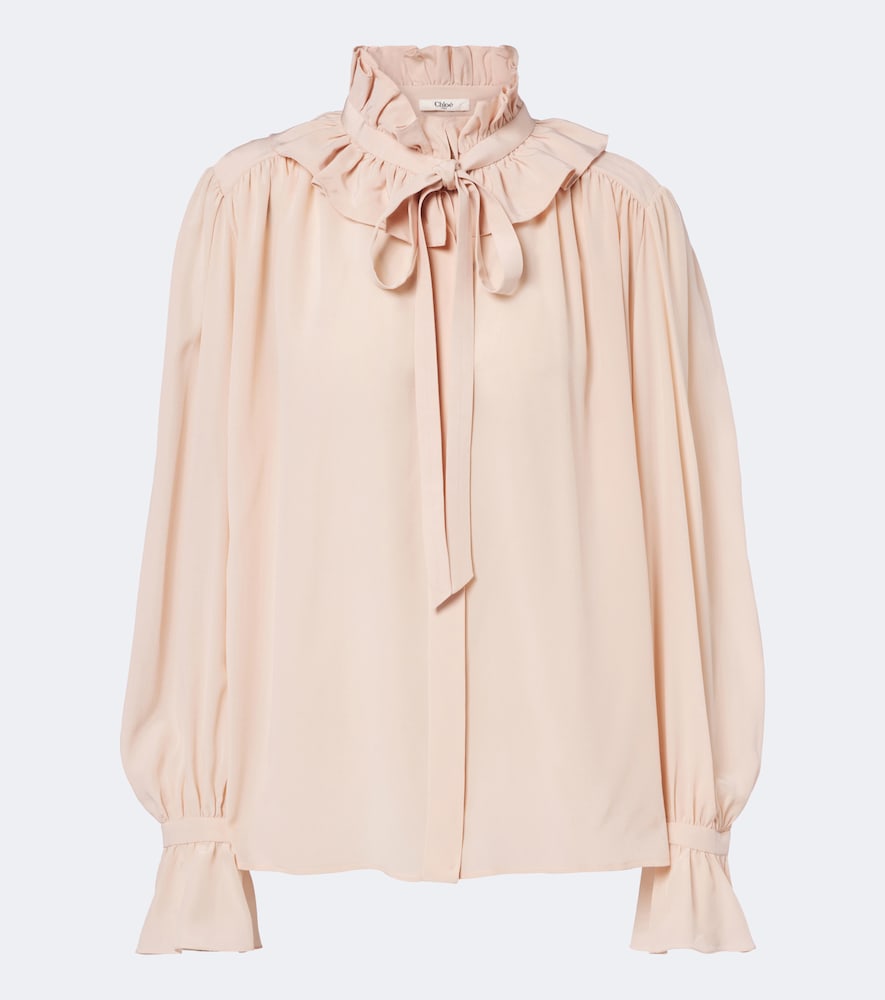 Chloé Schluppenbluse aus Seidenchiffon