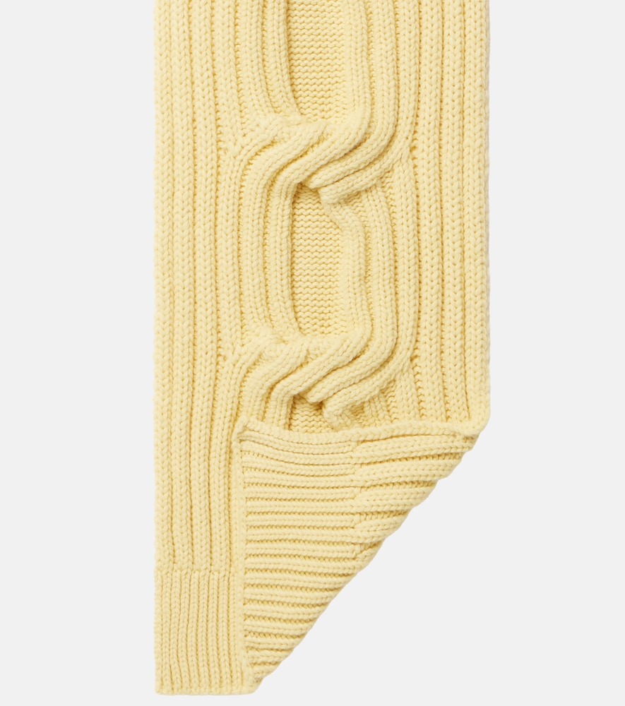 Moncler Cable-knit wool and cashmere scarf | Thumbnail 3