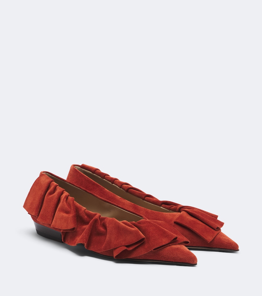Ballerinas aus Veloursleder