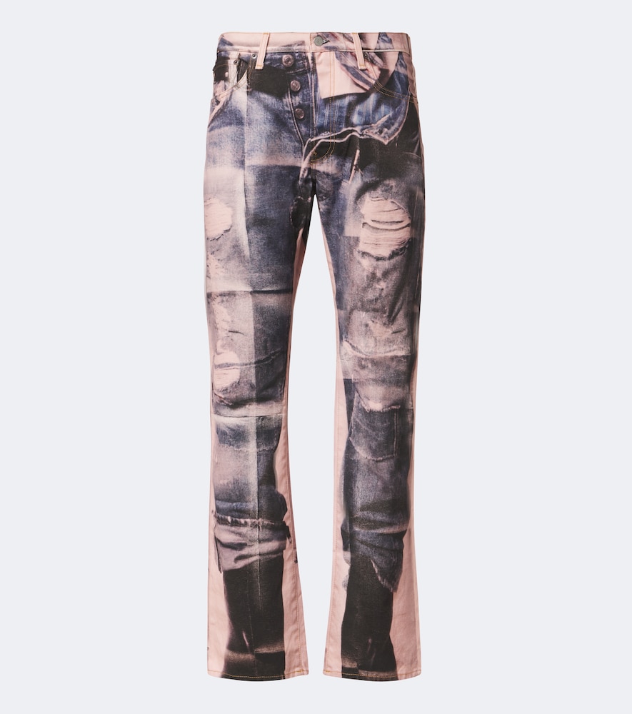Jeans regular 1996 con stampa trompe-l'œil