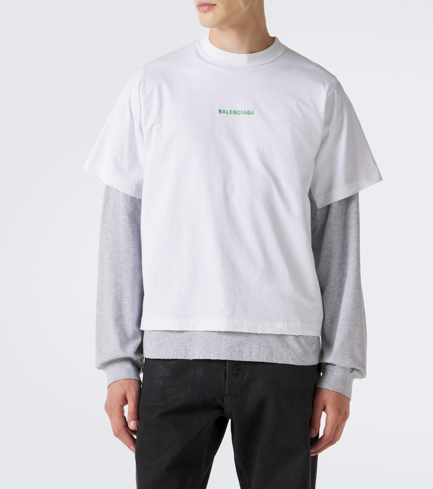 Layered Cotton Jersey T-Shirt