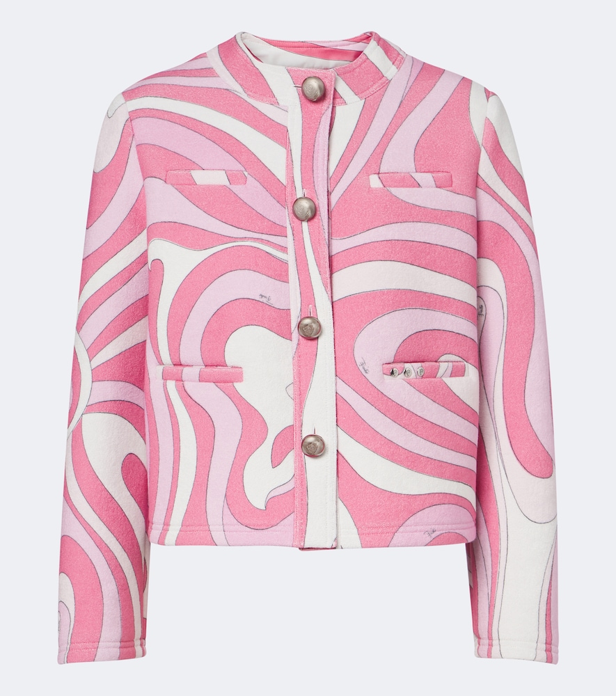 Pucci Marmo Cotton-Blend Terry Jacket