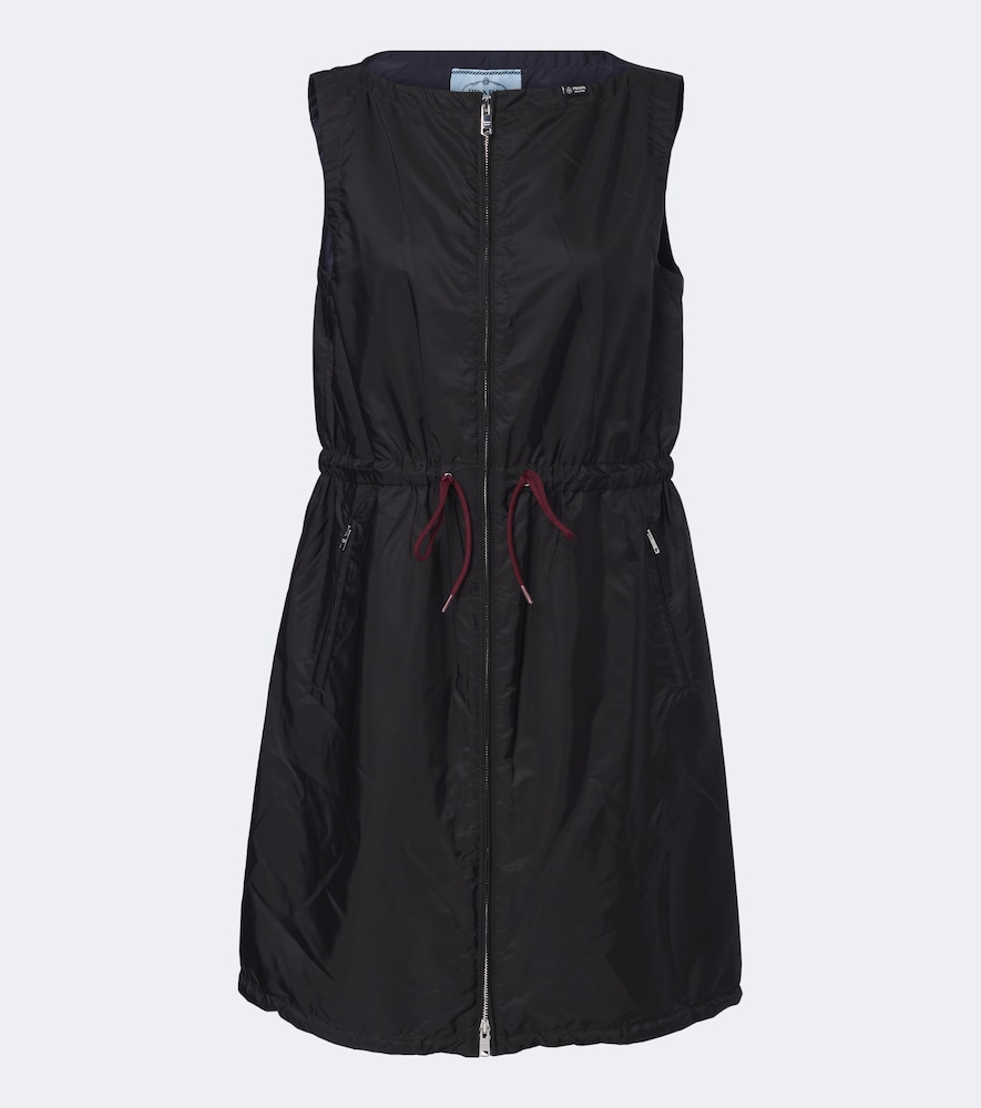 Abito corto in Re-Nylon con zip