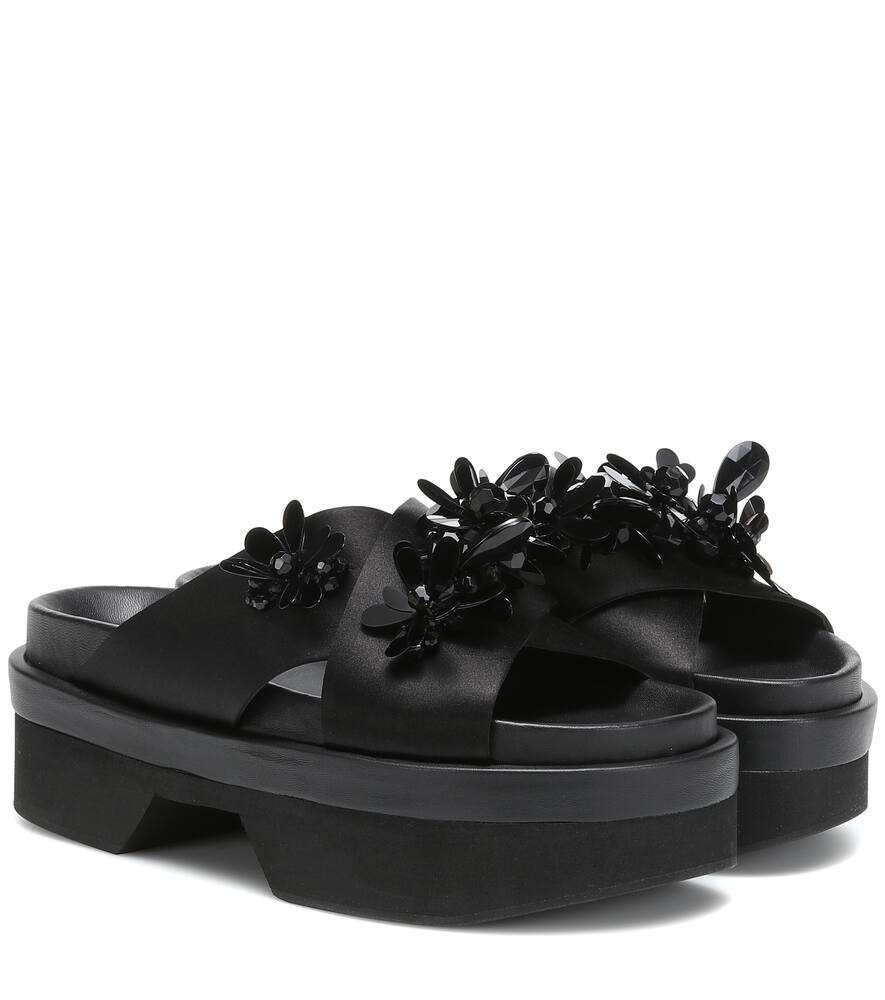Simone Rocha Platforms EMBELLISHED PLATFORM SANDALS