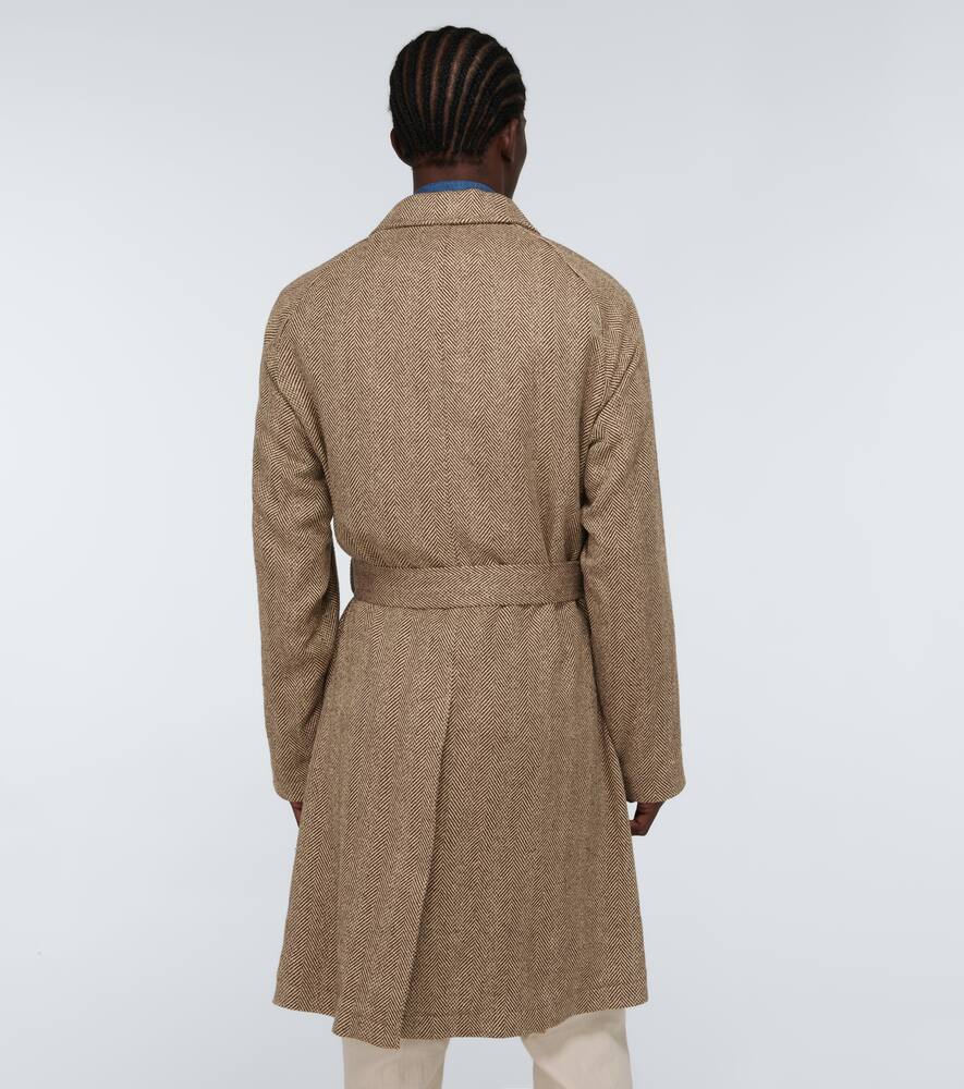 RALPH LAUREN BALMACAAN HERRINGBONE COAT,P00544797