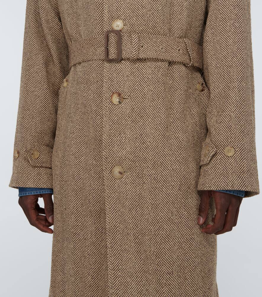 RALPH LAUREN BALMACAAN HERRINGBONE COAT,P00544797