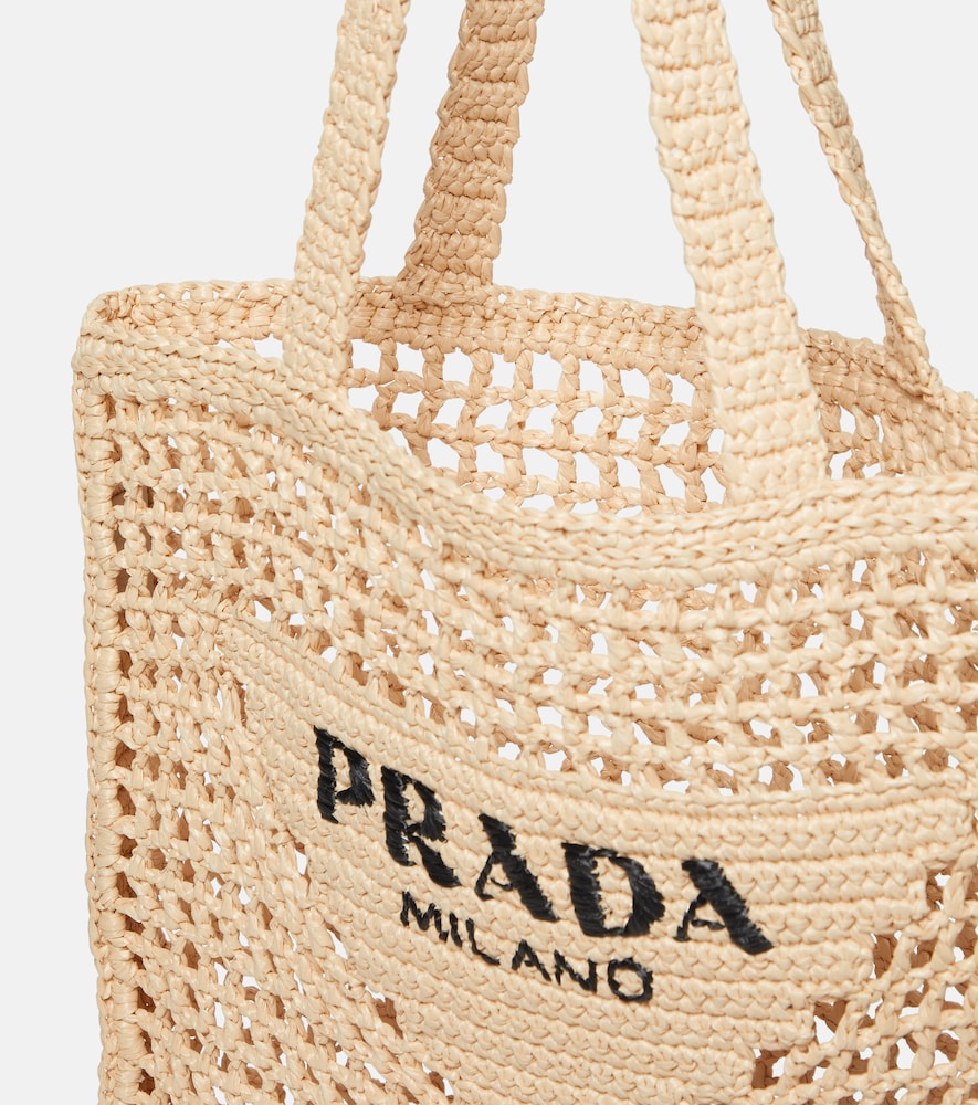  Prada Prada Shopper Small De Croché De Efecto Rafia 