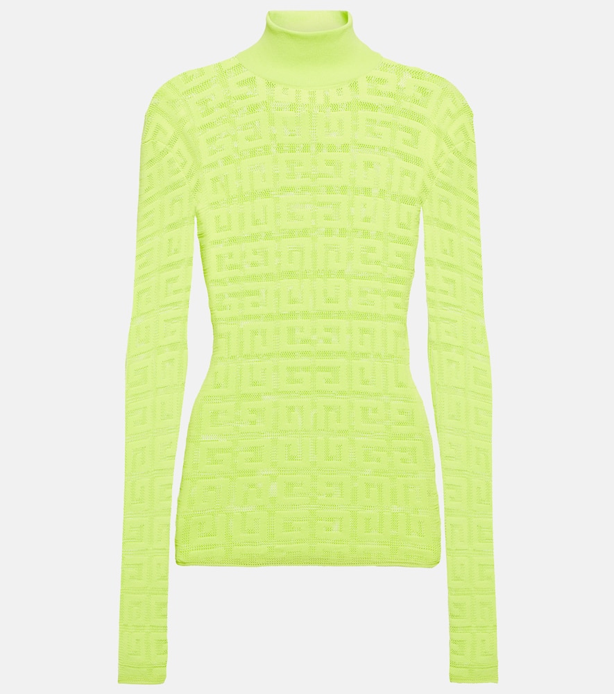 Givenchy 4G jacquard mesh turtleneck top