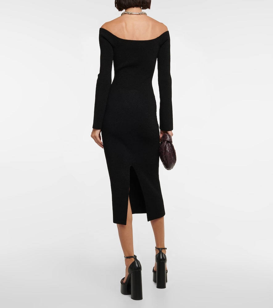  Galvan Galvan Grace Off-shoulder Midi Dress 