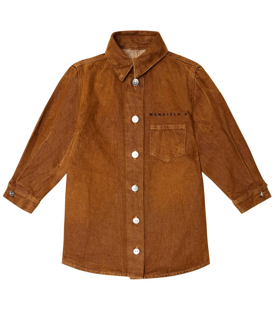 MM6 Maison Margiela Kids Denim shirt dress